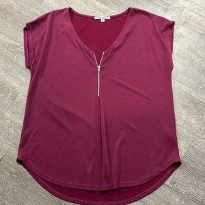 Pink short sleeve shirt